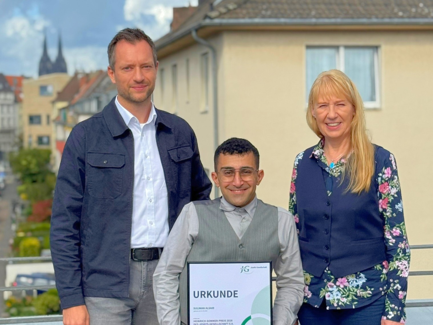  Suliman Alsaid freut sich über Heinrich-Sommer-Preis 